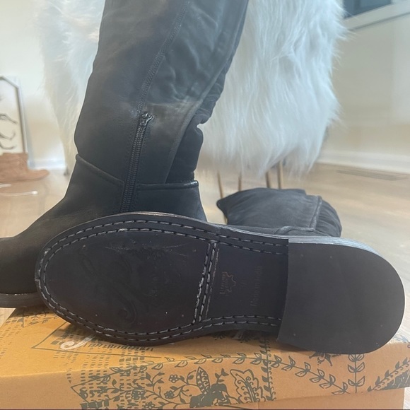 FREE People Tall Rodeo Suede Leather Knee High Boots Riding Boots New in Box 8 - Picture 4 of 8